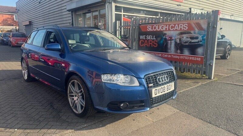 Used Audi A4 S-Line 170 HP (125 kW) 2008 Blue Estate