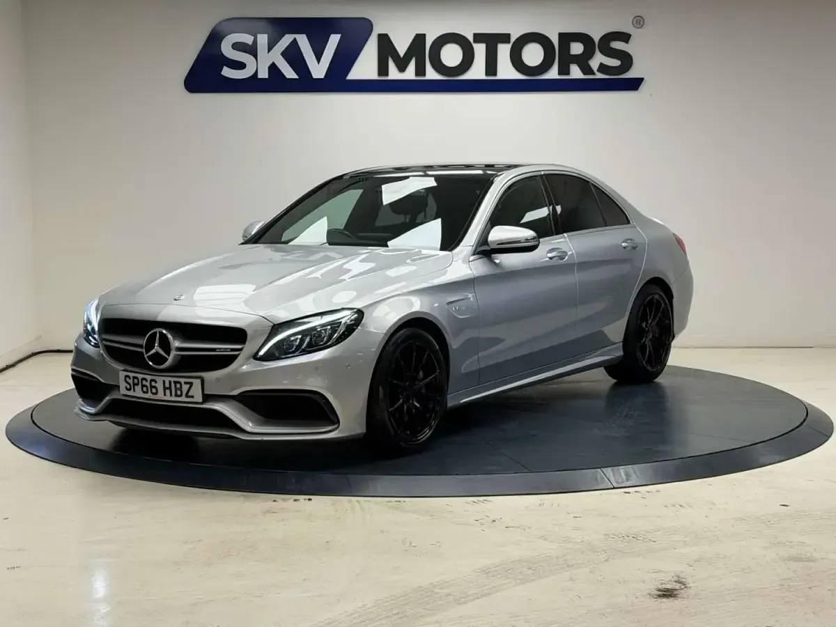 Begagnad Mercedes C63 AMG Premium 2016 Silver Sedan
