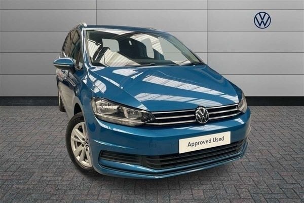 Blue Used 2021 VW Touran SE MPV | £18,189 (Good price) - Image 1/4