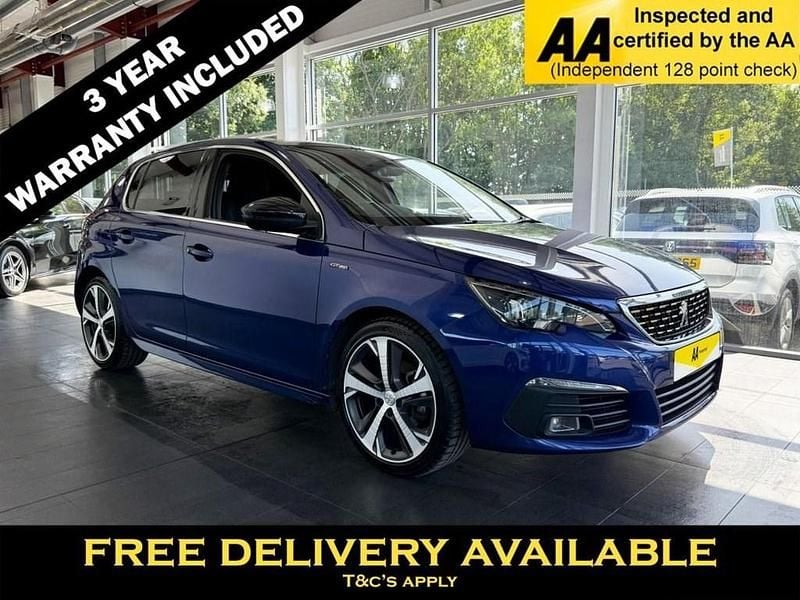 Blue Used 2018 Peugeot 308 GT-line Hatchback | £5,595 (Good price) - Image 1/2