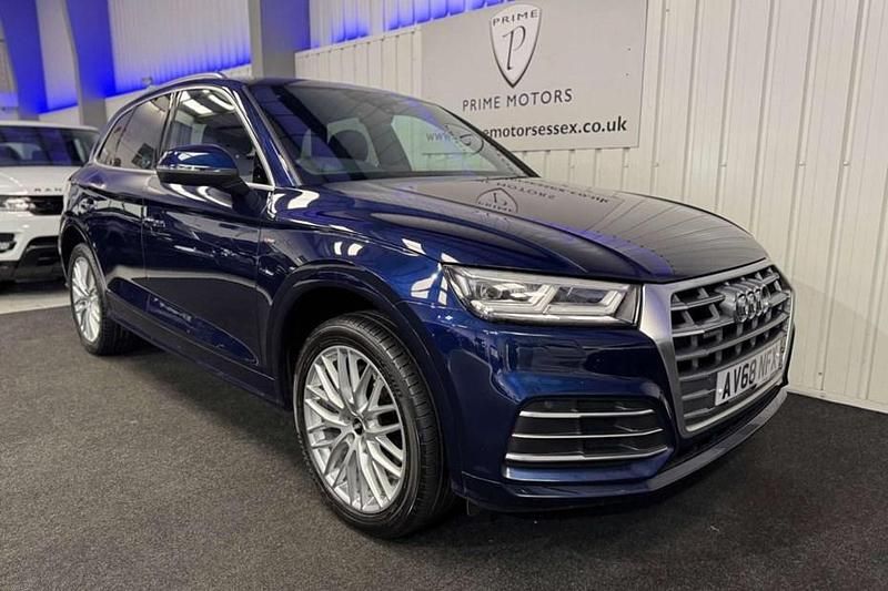 Used Audi Q5 S-Line 252 HP (185 kW) 2018 Blue SUV