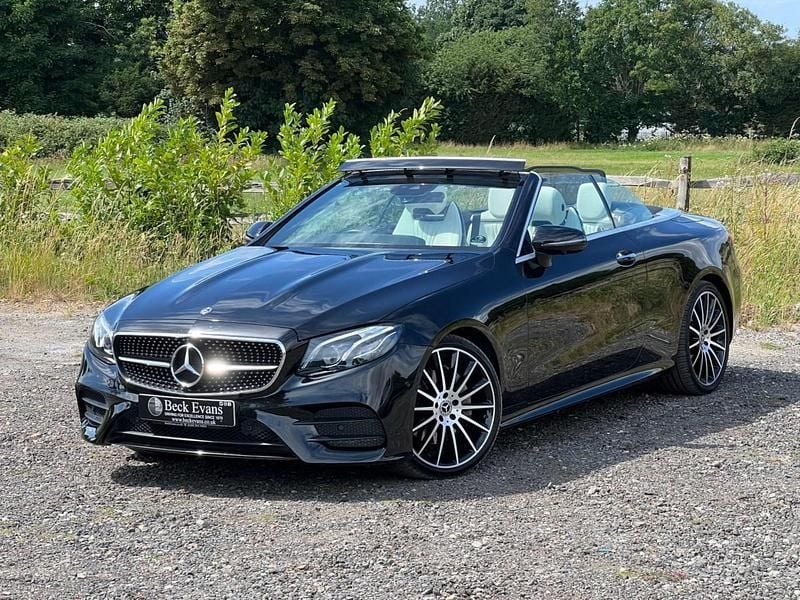 Black Used 2020 Mercedes E220 AMG Line Premium Plus Cabriolet | £27,600 (Fair price) - Image 1/3
