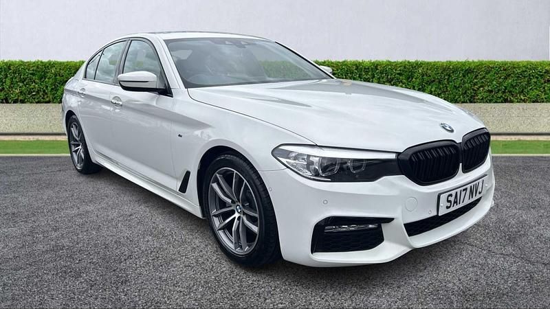 White Used 2017 BMW 520 M Sport Sedan | £17,699 (Fair price) - Image 1/4