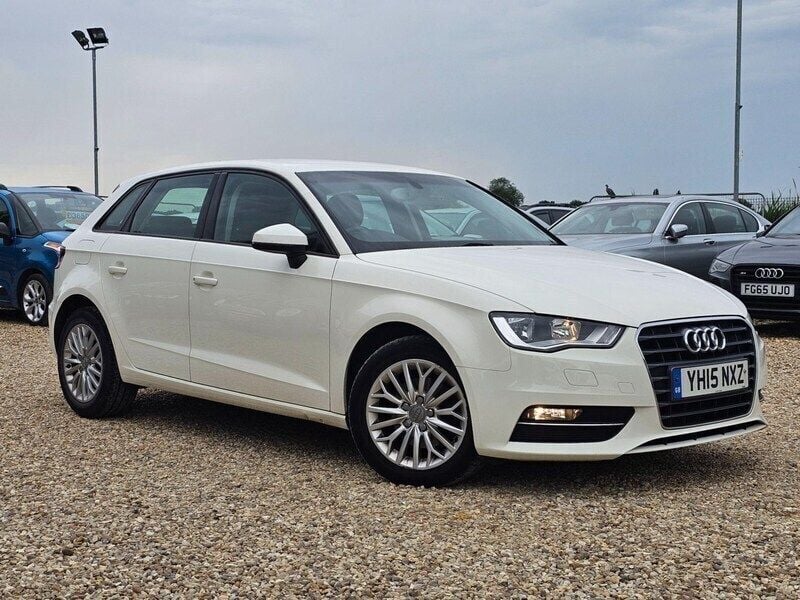 White Used 2015 Audi A3 Sportback Business Hatchback | £8,621 (Fair price) - Image 1/4