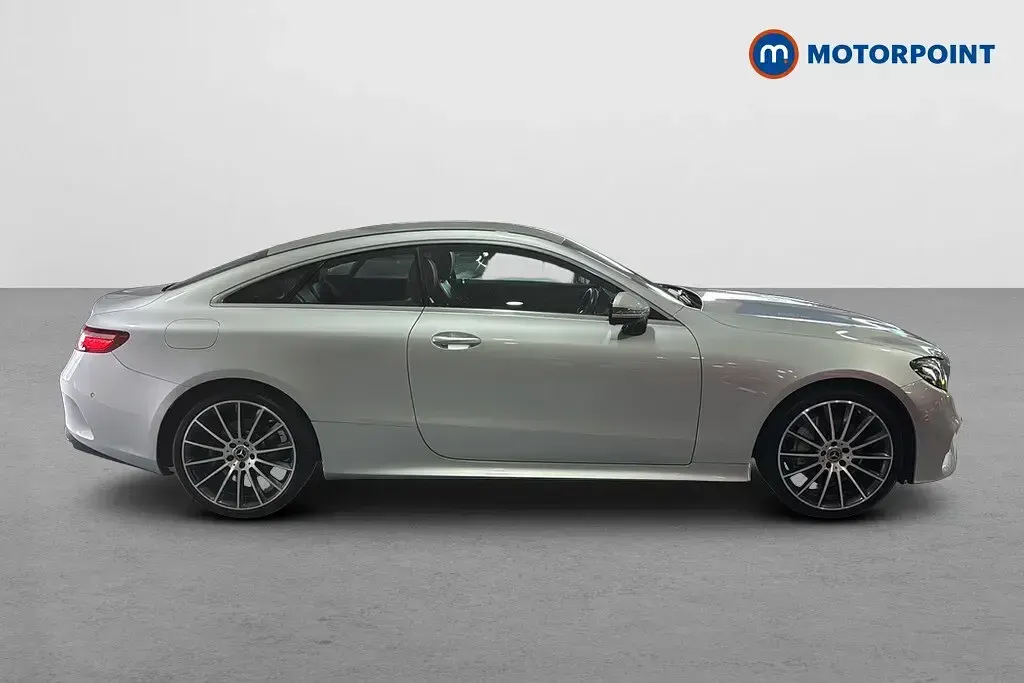 Used Mercedes E220 AMG line 194 HP (142 kW) 2018 Silver Coupe