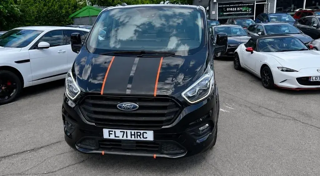 Used Ford Transit Custom Sport 185 HP (136 kW) 2021 Black Van