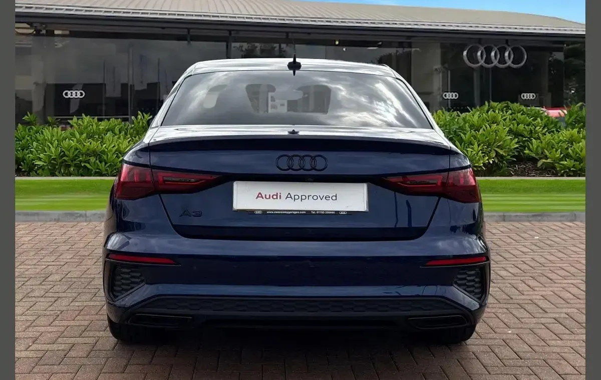 Used Audi A3 Black Edition 150 HP (110 kW) 2023 Blue Sedan