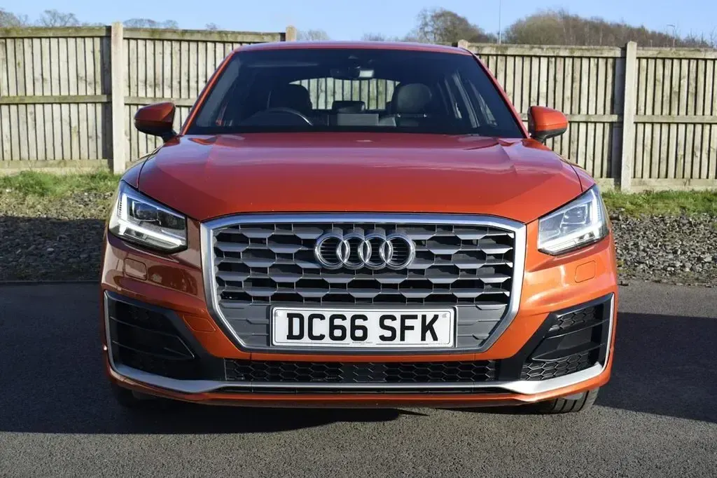 Used Audi Q2 S-Line 116 HP (85 kW) 2017 Orange SUV