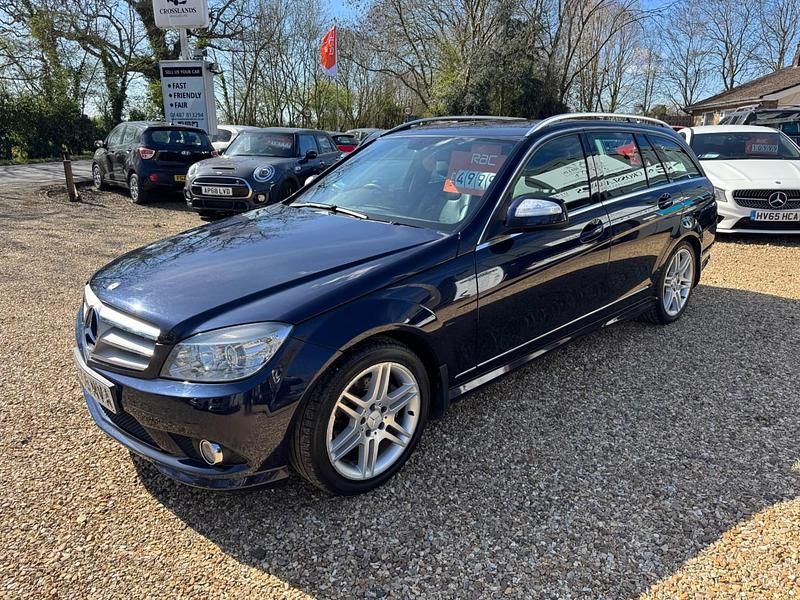 Used Mercedes C220 2008 Blue Estate