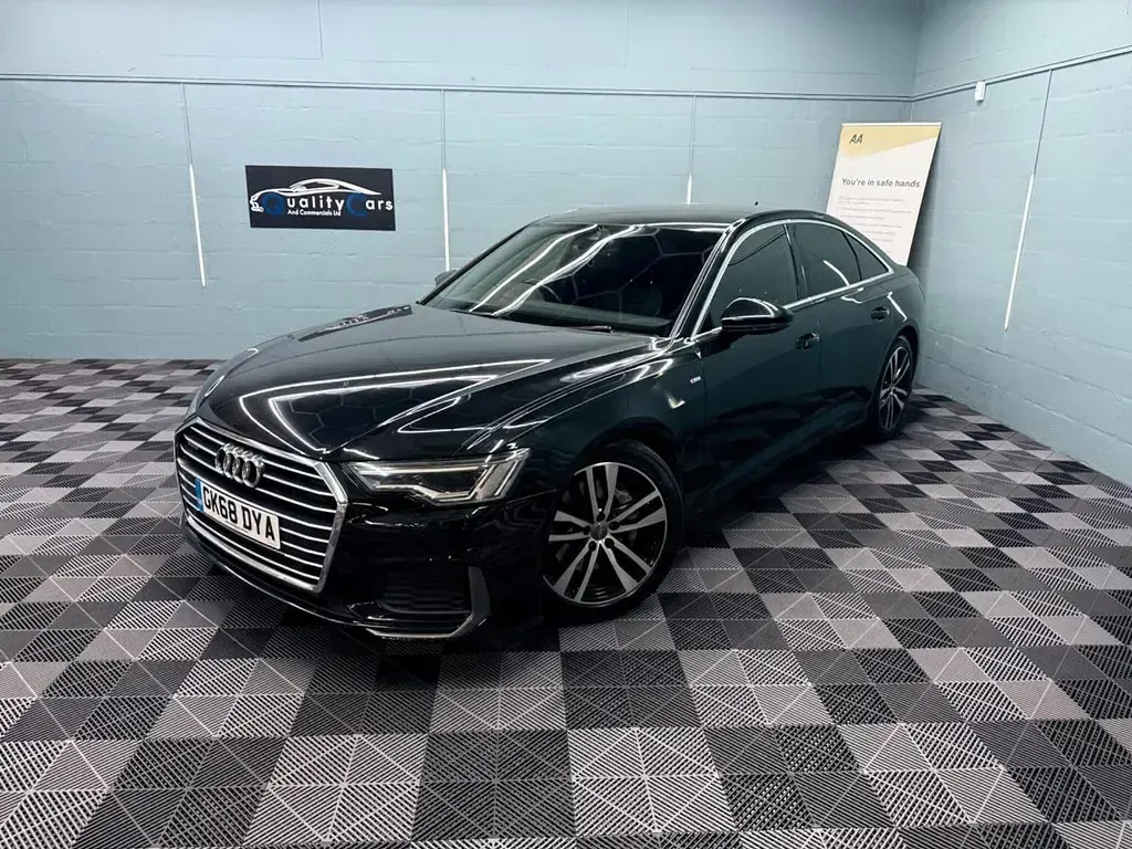 Used Audi A6 S-Line 286 HP (210 kW) 2018 Black Sedan