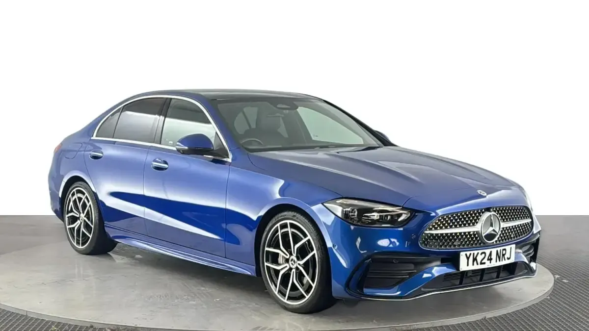 Used Mercedes C200 AMG line 204 HP (150 kW) 2024 Blue Sedan