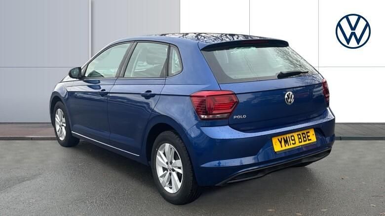 Used VW Polo SE 95 HP (69 kW) 2019 Blue Hatchback