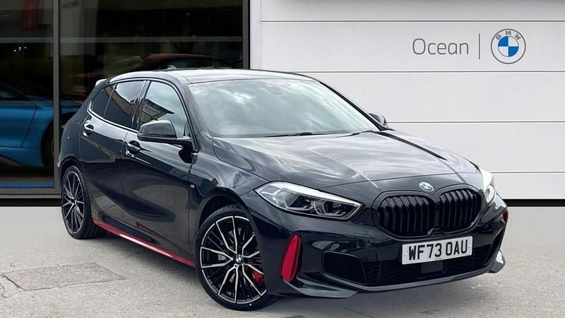 Black Used 2024 BMW 128 Shadowline | £28,450 (Fair price) - Image 1/4