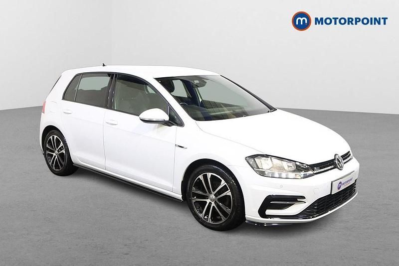 White Used 2019 VW Golf VII R-line Hatchback | £16,149 (Fair price) - Image 1/4