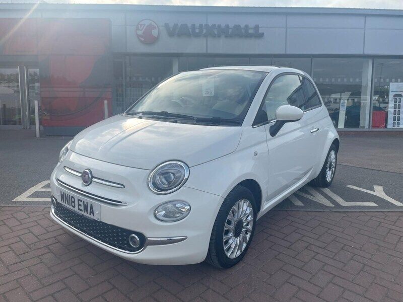 White Used 2018 Fiat 500 Lounge Hatchback | £7,882 (A bit pricey) - Image 1/4