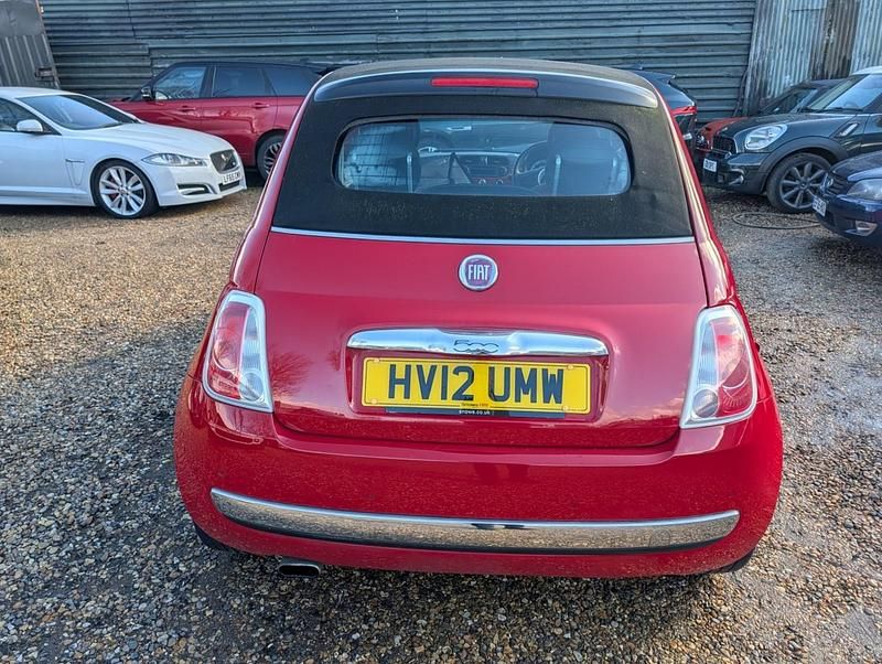 Used Fiat 500C Lounge 69 HP (50 kW) 2012 Red Cabriolet