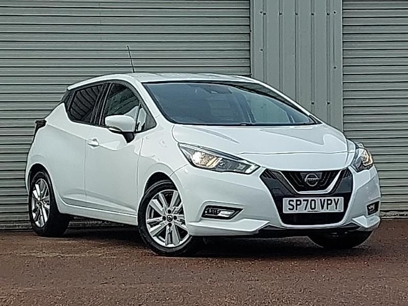 Used Nissan Micra Acenta 100 HP (73 kW) 2020 White Hatchback