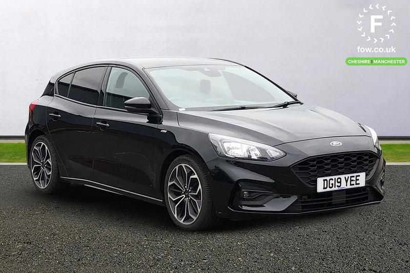 Black Used 2019 Ford Focus ST-Line X Hatchback | £14,099 (Fair price) - Image 1/4