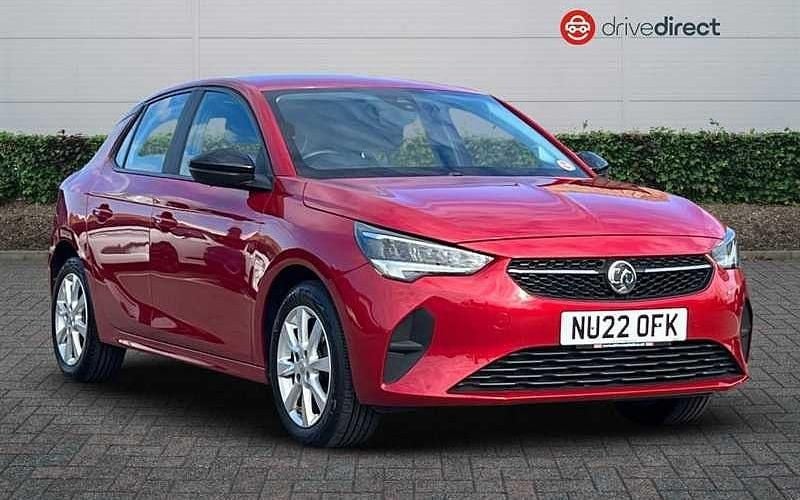 Premium metallic hot red Used 2022 Vauxhall Corsa Edition Hatchback | £11,341 (Fair price) - Image 1/4