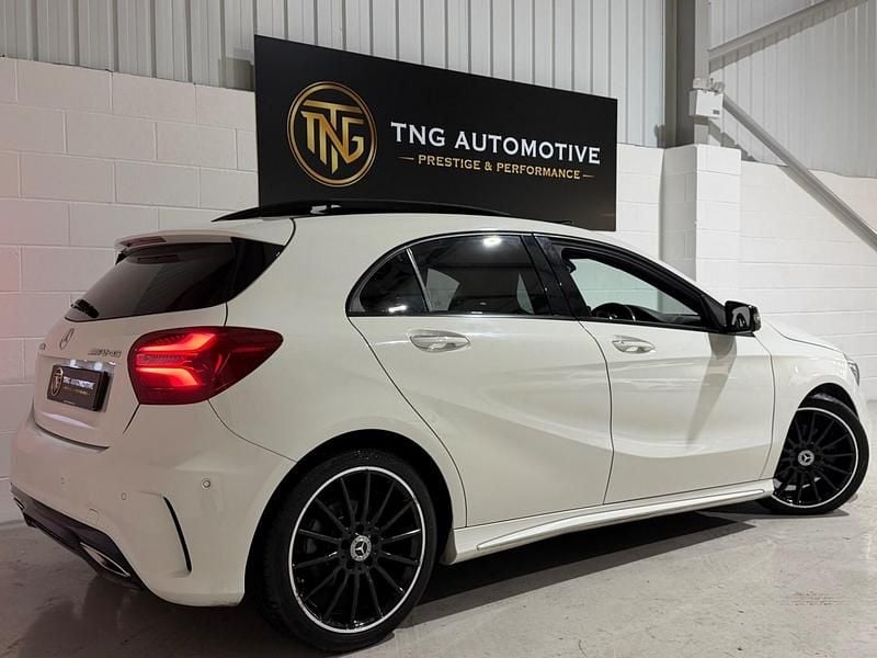 Used Mercedes A200 AMG line 2018 White Hatchback
