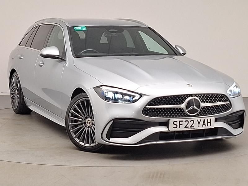 Silver Used 2022 Mercedes C200 AMG Line Premium Estate | £27,698 (Fair price) - Image 1/4