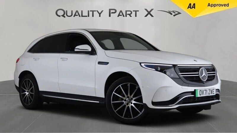 White Used 2021 Mercedes EQC400 AMG line SUV | £23,580 (Good price) - Image 1/4
