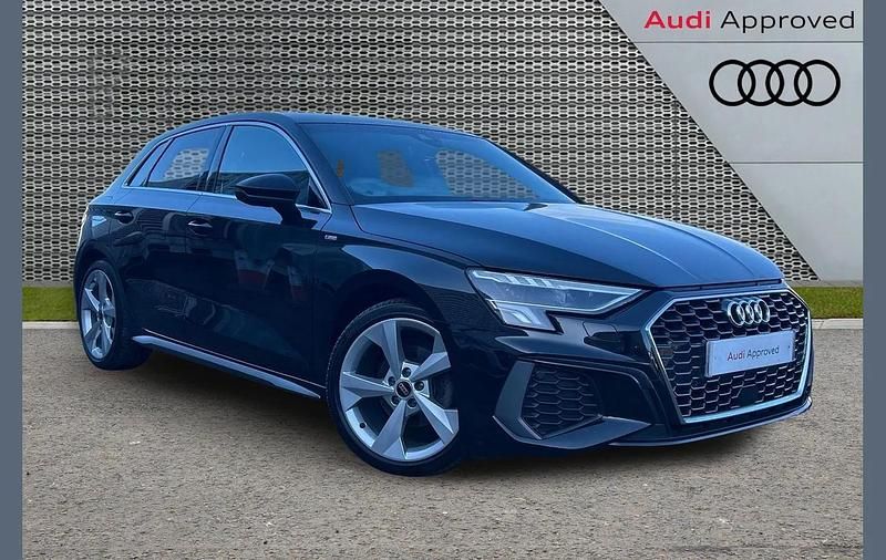 Used Audi A3 S-Line 150 HP (110 kW) 2023 Black Sedan