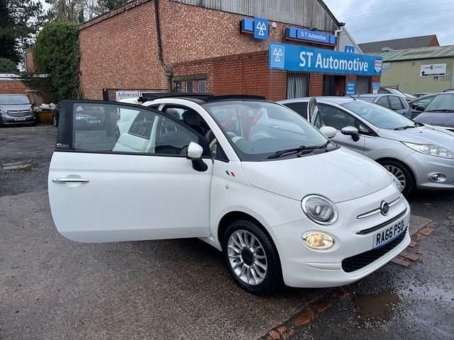 Used Fiat 500C Pop Star 69 HP (50 kW) 2017 White Cabriolet
