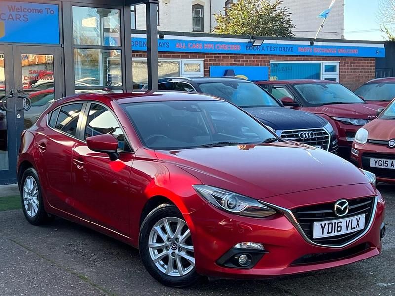 Red Used 2016 Mazda 3 Hatchback | £9,480 (Fair price) - Image 1/4