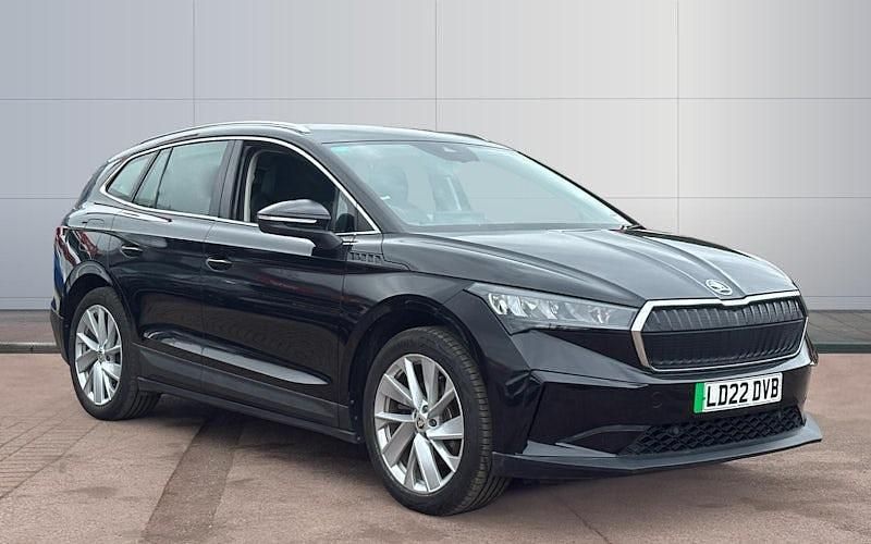 Black Used 2022 Skoda Enyaq iV ecoSuite SUV | £17,406 (Fair price) - Image 1/4