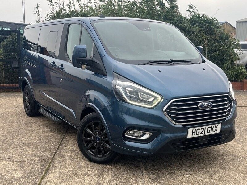 Blue Used 2021 Ford Tourneo Custom Titanium X MPV | £22,495 (Good price) - Image 1/4