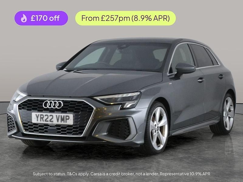 Grey Used 2022 Audi A3 S-Line Hatchback | £19,487 (Good price) - Image 1/1