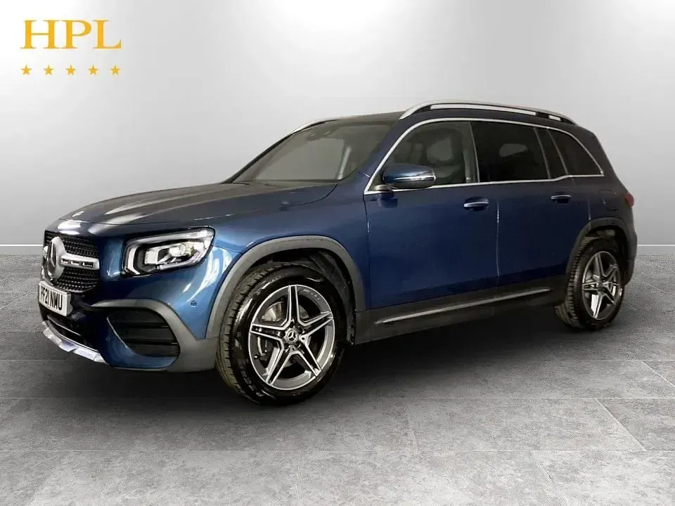Used Mercedes GLB200 AMG line 163 HP (119 kW) 2021 Blue SUV