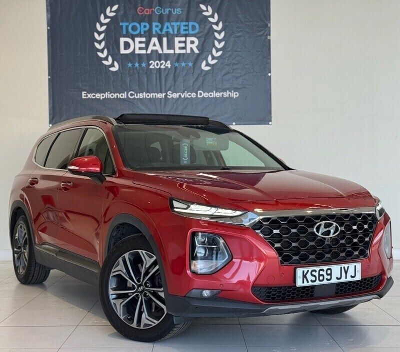 Orange Used 2019 Hyundai Santa Fe Premium SE SUV | £17,995 - Image 1/4