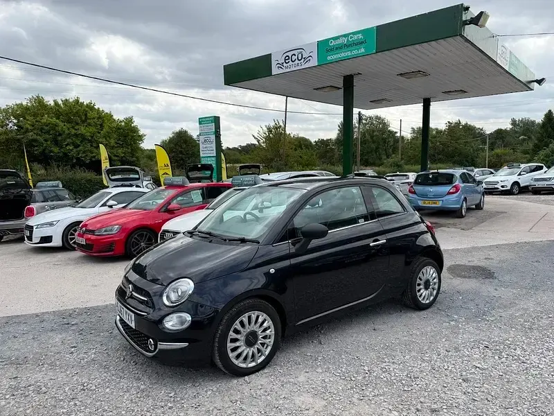 Used Fiat 500 Lounge 69 HP (50 kW) 2017 Black Hatchback