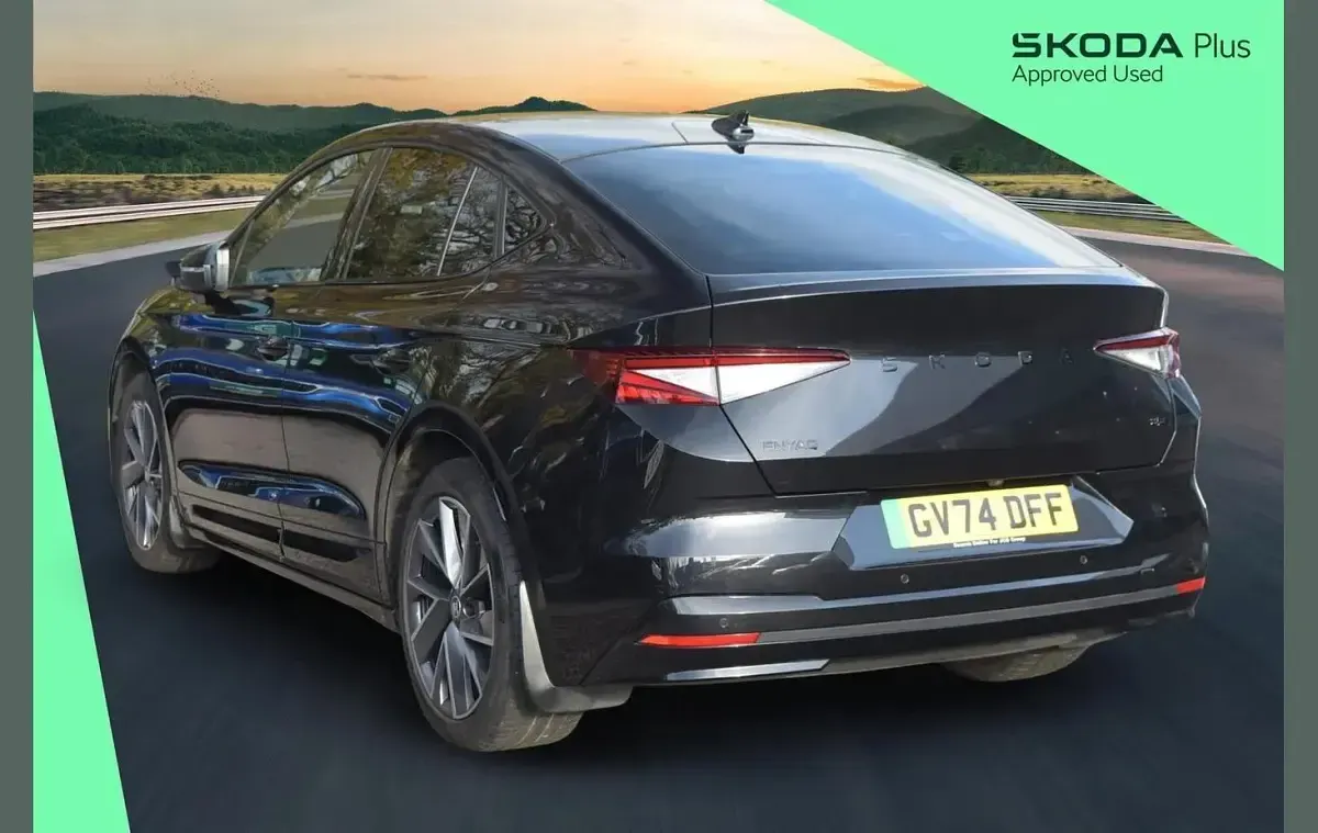 Used Skoda Enyaq iV SportlinePlus 210 kW (286 HP) 2025 Black magic pearl effect SUV