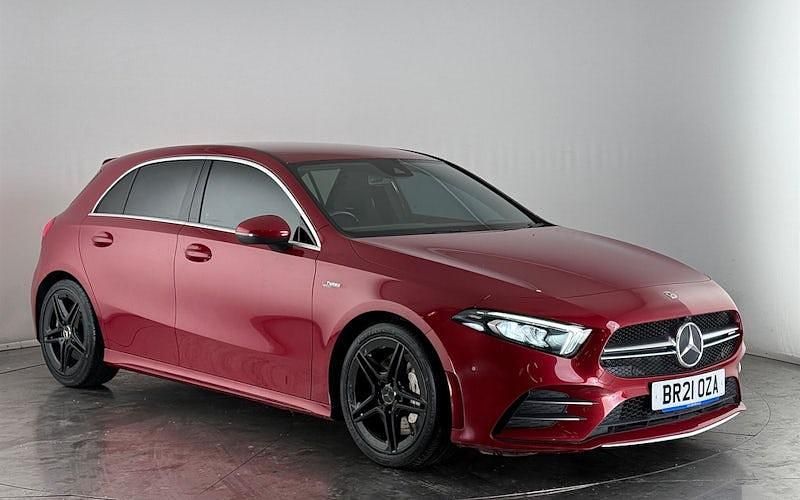 Red Used 2021 Mercedes A35 AMG Executive Hatchback | £20,850 (Good price) - Image 1/3