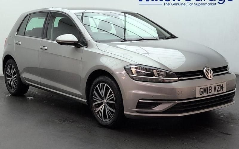 Silver Used 2018 VW Golf VII SE Hatchback | £11,050 (Fair price) - Image 1/4