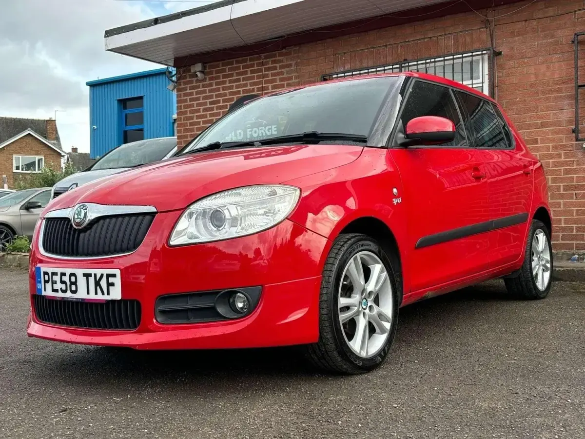 Used Skoda Fabia Sport 105 HP (77 kW) 2008 Red Hatchback