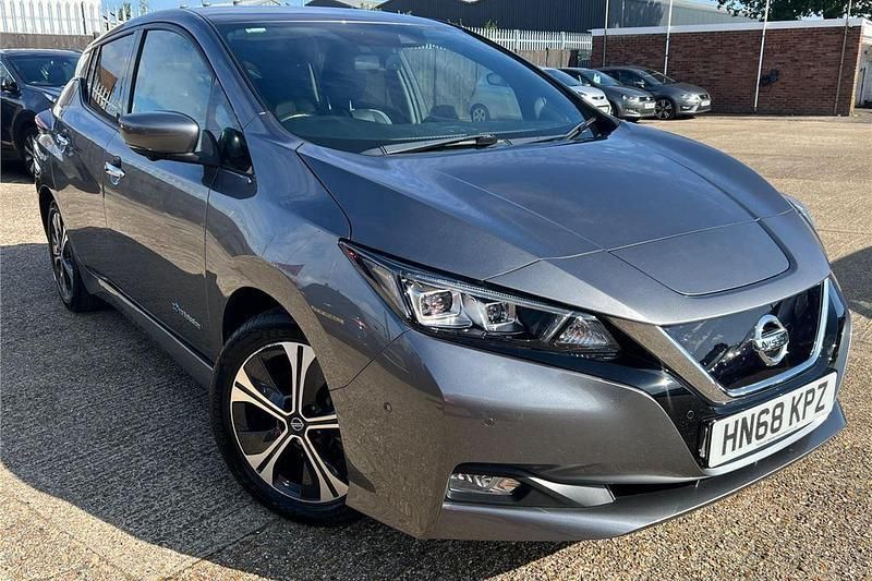 Grey Used 2018 Nissan Leaf Tekna Hatchback | £7,591 (Fair price) - Image 1/4