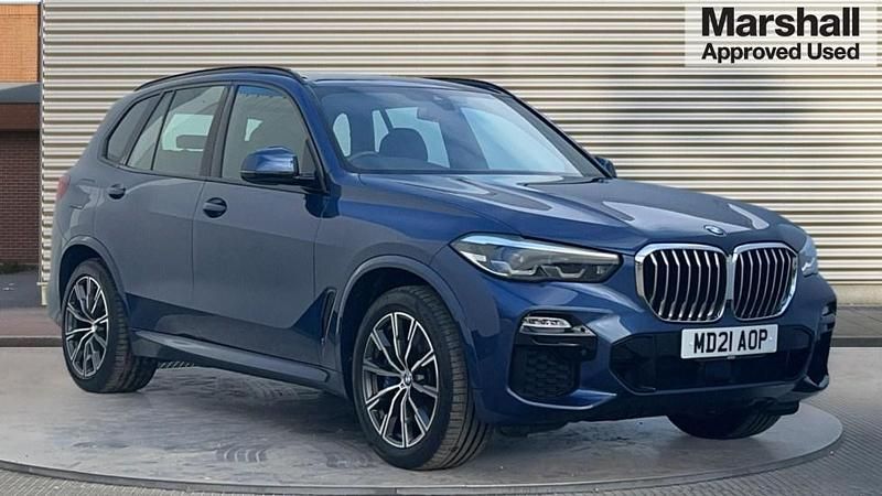 Blue Used 2021 BMW X5 M Sport SUV | £38,670 (Good price) - Image 1/4