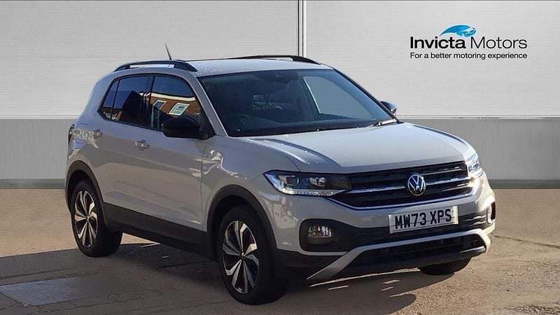 Grey metallic Used 2023 VW T-Cross Black Edition SUV | £18,799 (Fair price) - Image 1/4