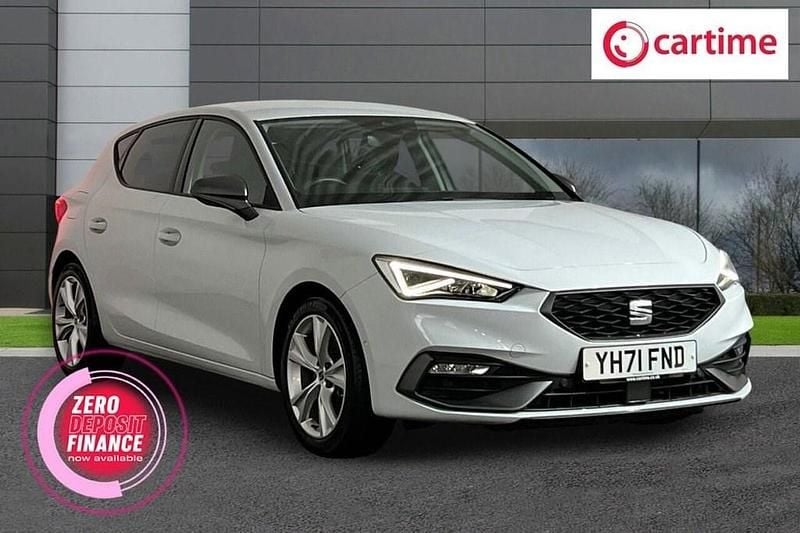 White Used 2021 Seat Leon FR Hatchback | £16,471 (Fair price) - Image 1/4