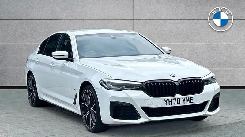 White Used 2021 BMW 530e M Sport | £25,795 (Fair price) - Image 1/4