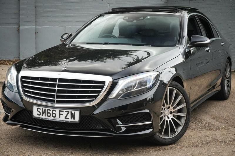 Black Used 2016 Mercedes S350 AMG line Sedan | £16,899 (Fair price) - Image 1/3