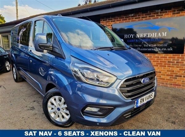 Blue Used 2021 Ford Transit Custom Limited | £21,588 (A bit pricey) - Image 1/1