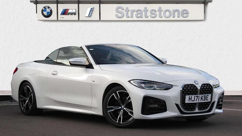 White Used 2021 BMW 420 M Sport Cabriolet | £27,795 (Fair price) - Image 1/4