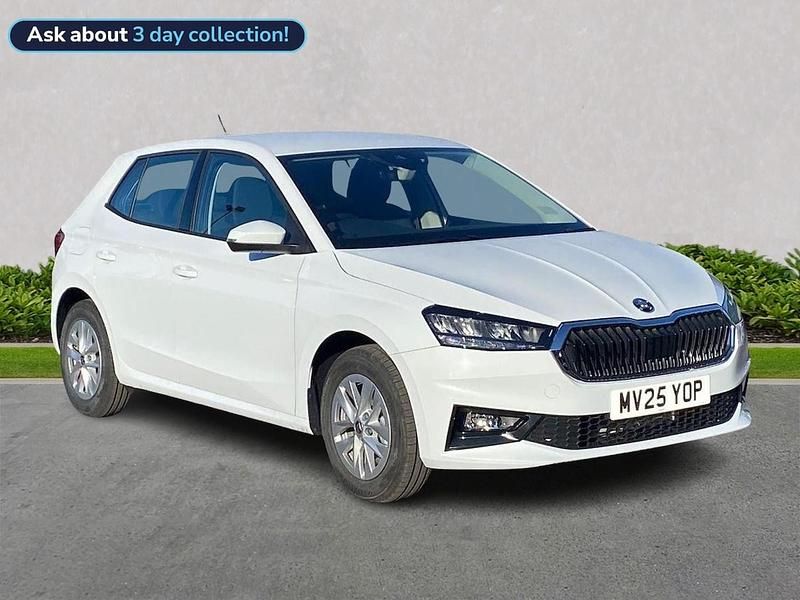 White Used 2025 Skoda Fabia SE Hatchback | £17,980 (A bit pricey) - Image 1/4