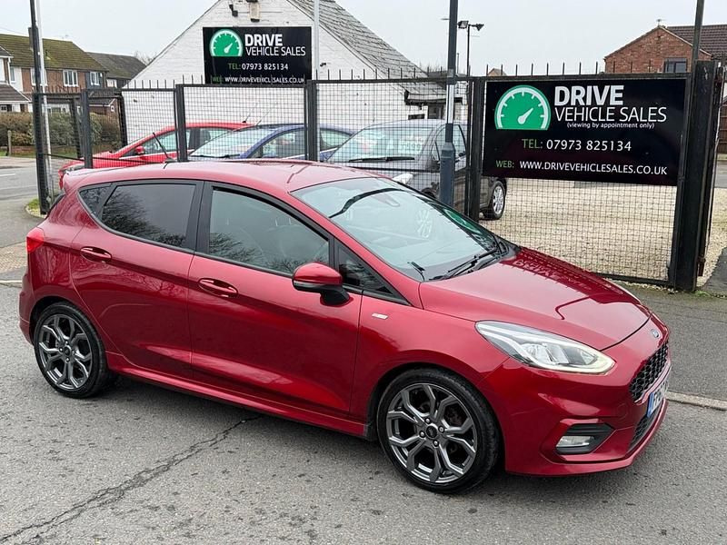 Red Used 2017 Ford Fiesta ST-Line X Hatchback | £5,950 (Expensive) - Image 1/3