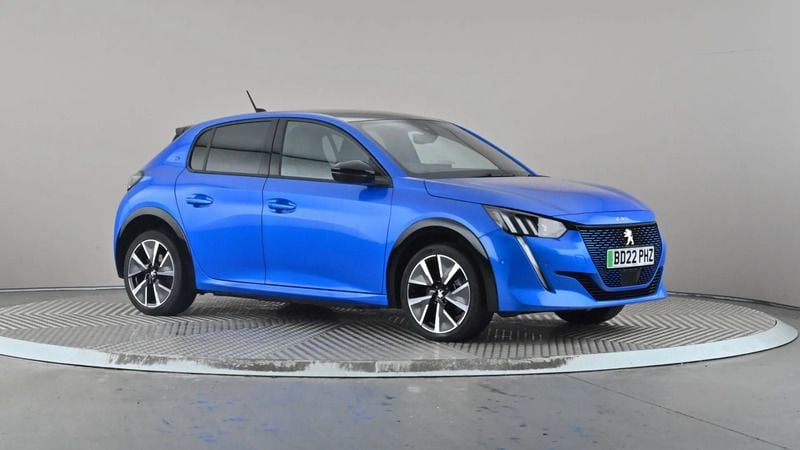 Blue Used 2022 Peugeot e-208 GTi Hatchback | £12,198 (Fair price) - Image 1/3